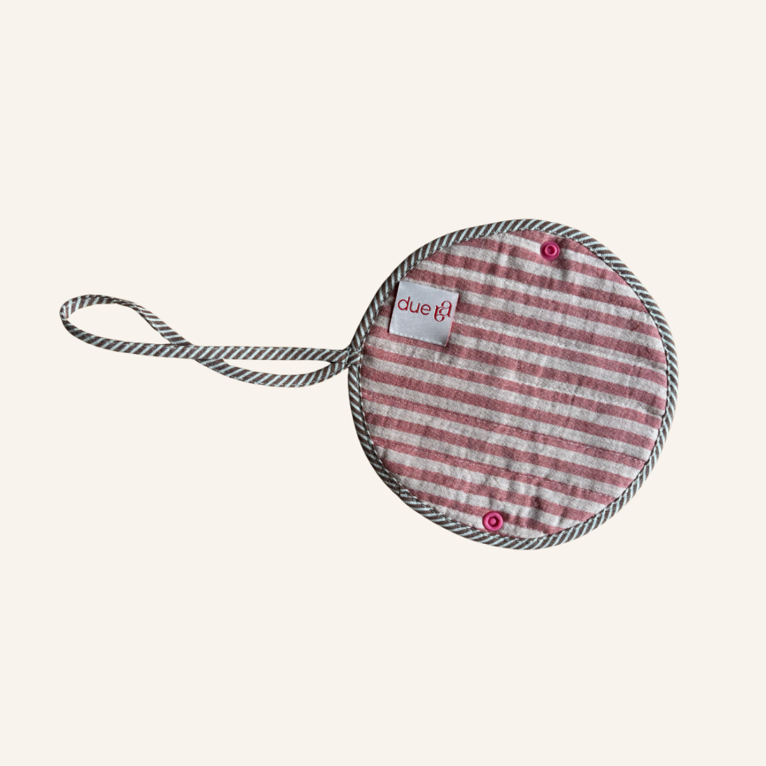 LORIT Sunglasses Case, Rose Blume / Gestreift