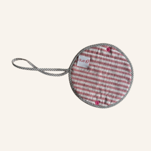 LORIT Sunglasses Case, Rose Blume / Gestreift